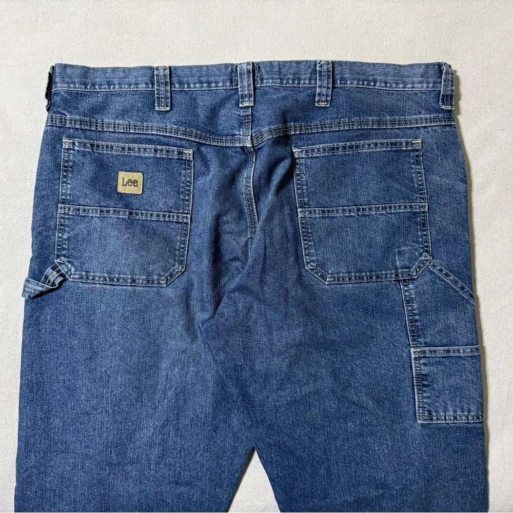 VTG Lee Jeans Mens 40x29 Blue‎ Carpenter Baggy Straight Y2K Skate Workwear